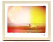 Surf Photo  12" x 15"  Art Print "Flare" - Borrowed Light Series