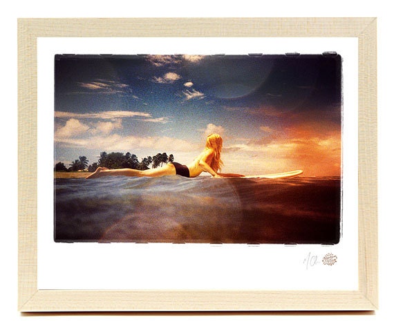 Surf Photo  12" x 15"  Art Print "My Love" - Borrowed Light Series