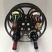 16mm Film Reel Wine Rack Dark Gray