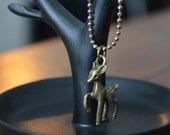 Deer Charm necklace for dolls (MSD/SD-sized)