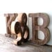 Rustic Barn Wood Wedding Initials, Rustic Signage, Wedding Decor -Personalized