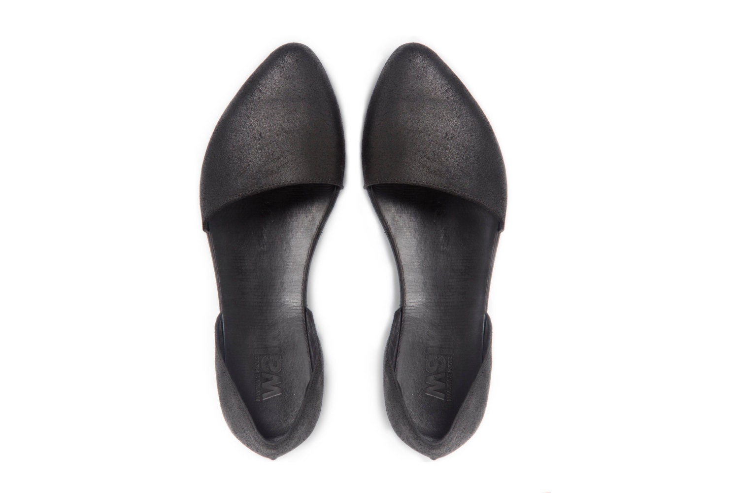 Flat evening shoes,Doll shoes, Black shoes ,  Summer shoes, Women shoes
