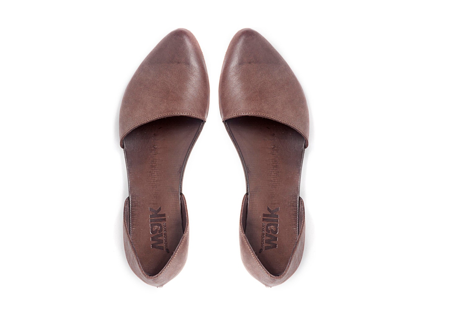 Flat evening shoes, Doll shoes, Brown shoes, Summer shoes, Women shoes