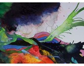 P36 - Blank 4 x 6 Abstract Art Stationery Notecards / Postcard