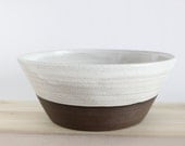 Large, deep ceramic pottery bowl, minimialist serving bowl, mixing bowl by Julia Paul Pottery