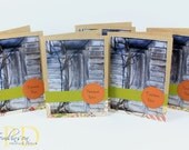 Rustic Shabby Chic Door Photography Thank You Cards Whimsical Paper, Warm Earth Tones, Stationery