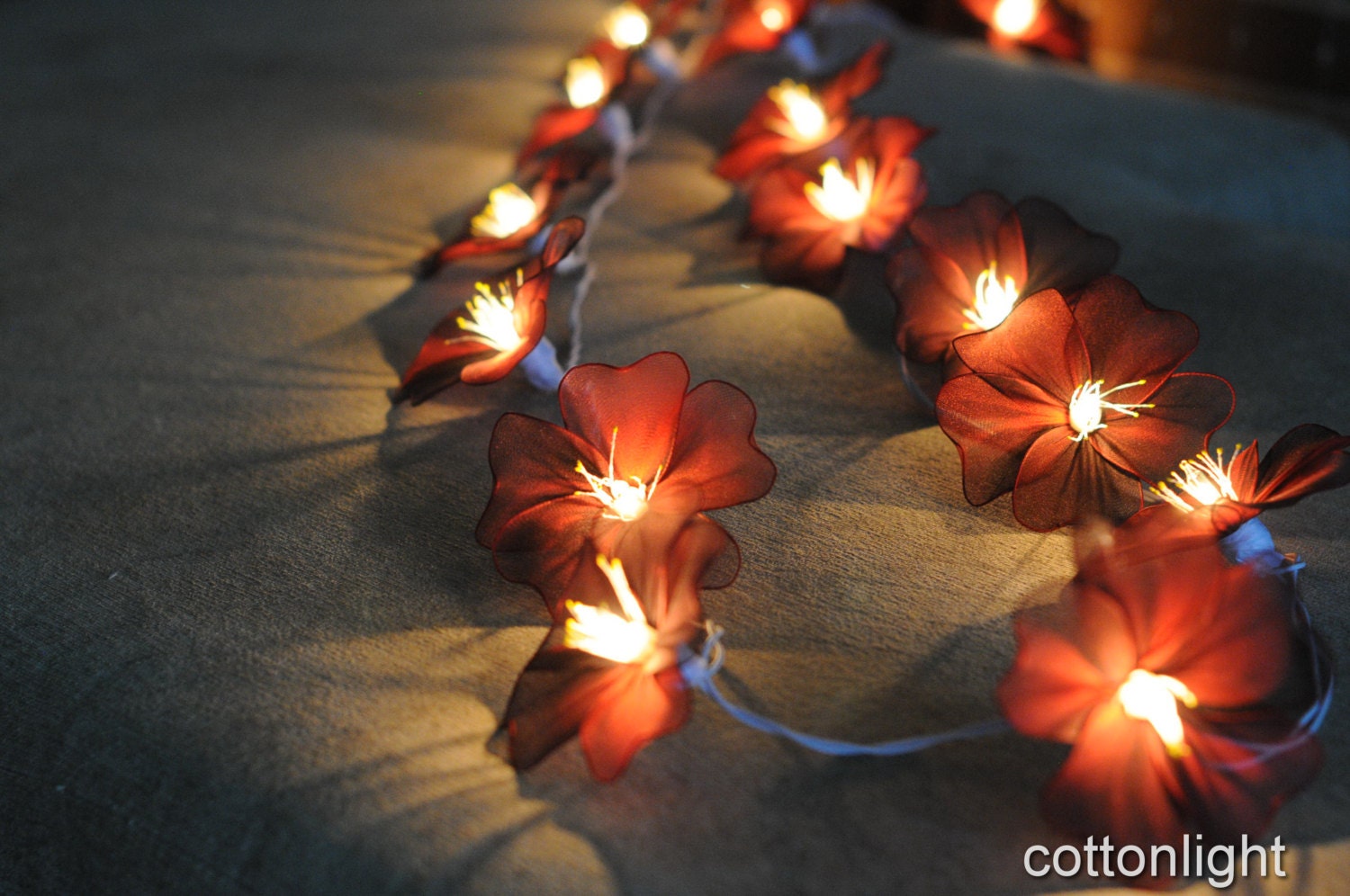 20 handmade flower string light home indoor party wedding gift decoration wall bedroom patio