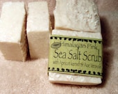 Pink Himalayan salt super gentle scrub bar with Apricot kernel and aloe vera oils, vegan, palm oil free,