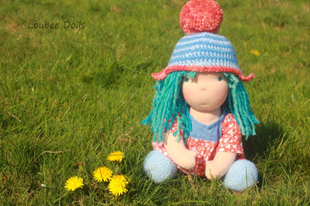 Waldorf doll called Georgie, she is 12" tall , soft cloth doll