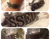Hand molten soldered blessed bracelet 