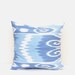 Blue ikat pillow cover - Ikat