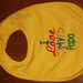 I love my Papa custom embroidered bib