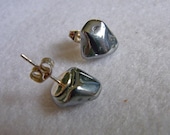 Metal Hematite Semi Precious Stone Earrings, Gifts under 10 pounds