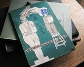 Original 2-D Collage of Vintage Ephemera, Postage Stamp, Book Cover, Queen Bee