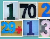 Birthday Candles - "NUMBERS or LETTERS" - 100% Beeswax All Natural