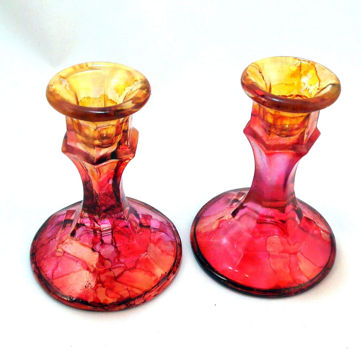Glass Taper Candle Holders