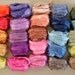 3.2oz (90g) 25 ASSORTED COLORS Mulberry Silk Roving Fiber Stock