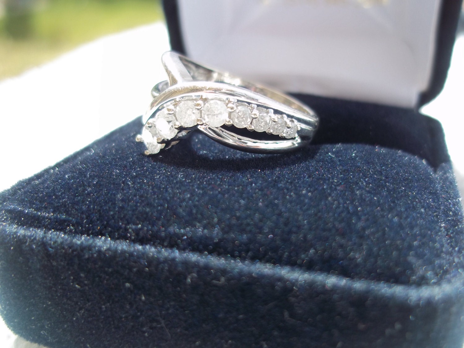 10k White Gold .33 ct Diamond Ring