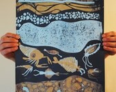 The Evidence in the Sediment - Hand-pulled Screen Printed Poster