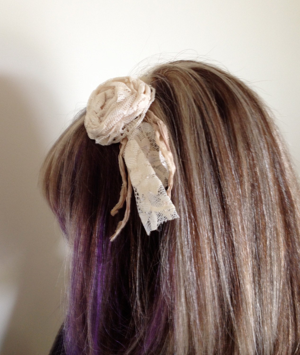 Romantic Lace Hairband - Ivory Cream