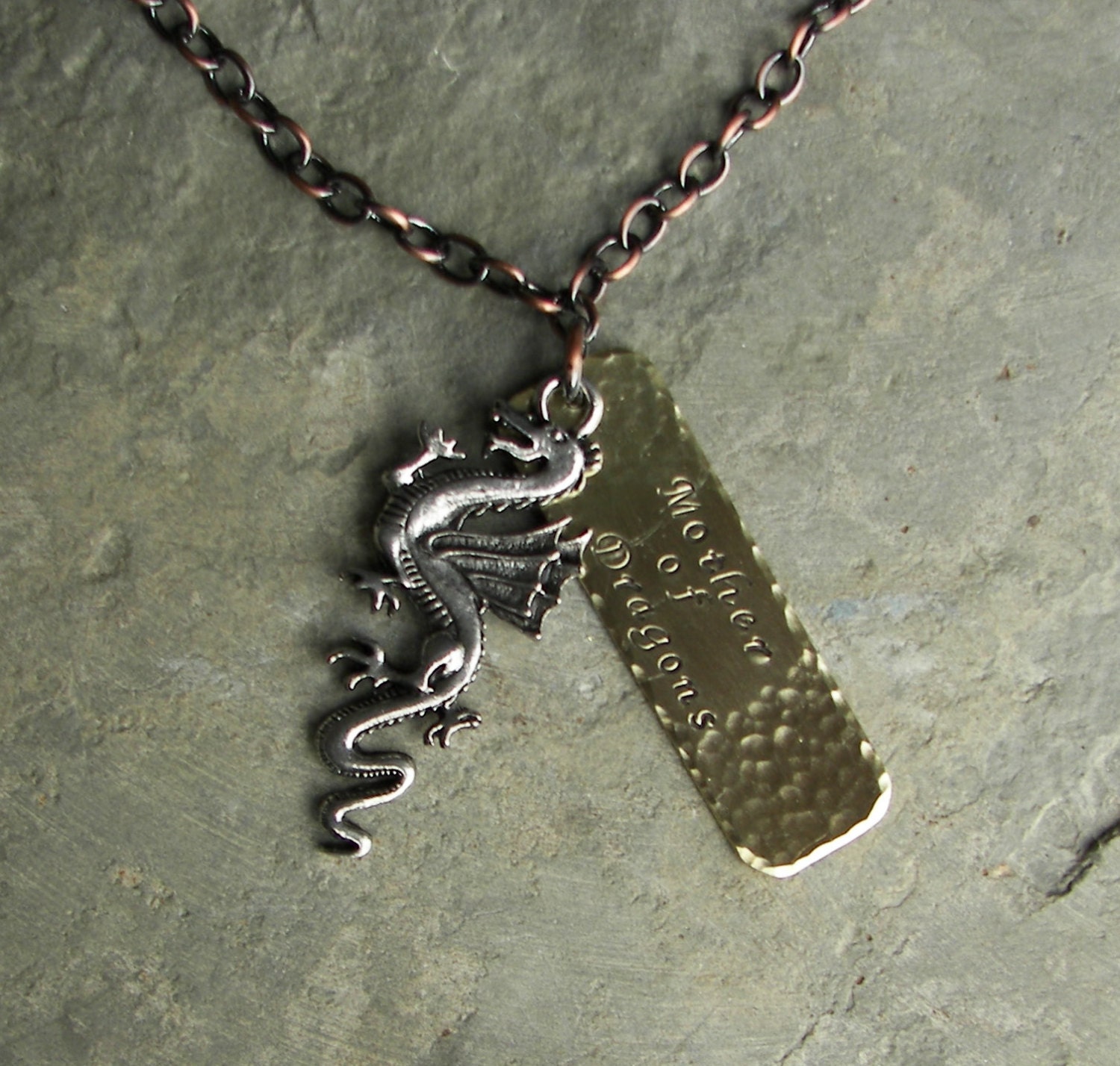 Game of Thrones Inspired Mother of Dragons Necklace On Brass