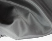 Deep Charcoal Grey Solid Taffeta