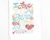 I Love You A Bushel & A Peck Set of 8 Cards