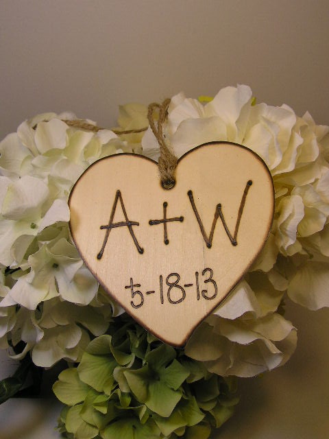 Wooden Heart Initial and Date /Wedding Signs/Shabby Chic Elegant Rustic Woodland Cinderella Romantic Wedding Signs