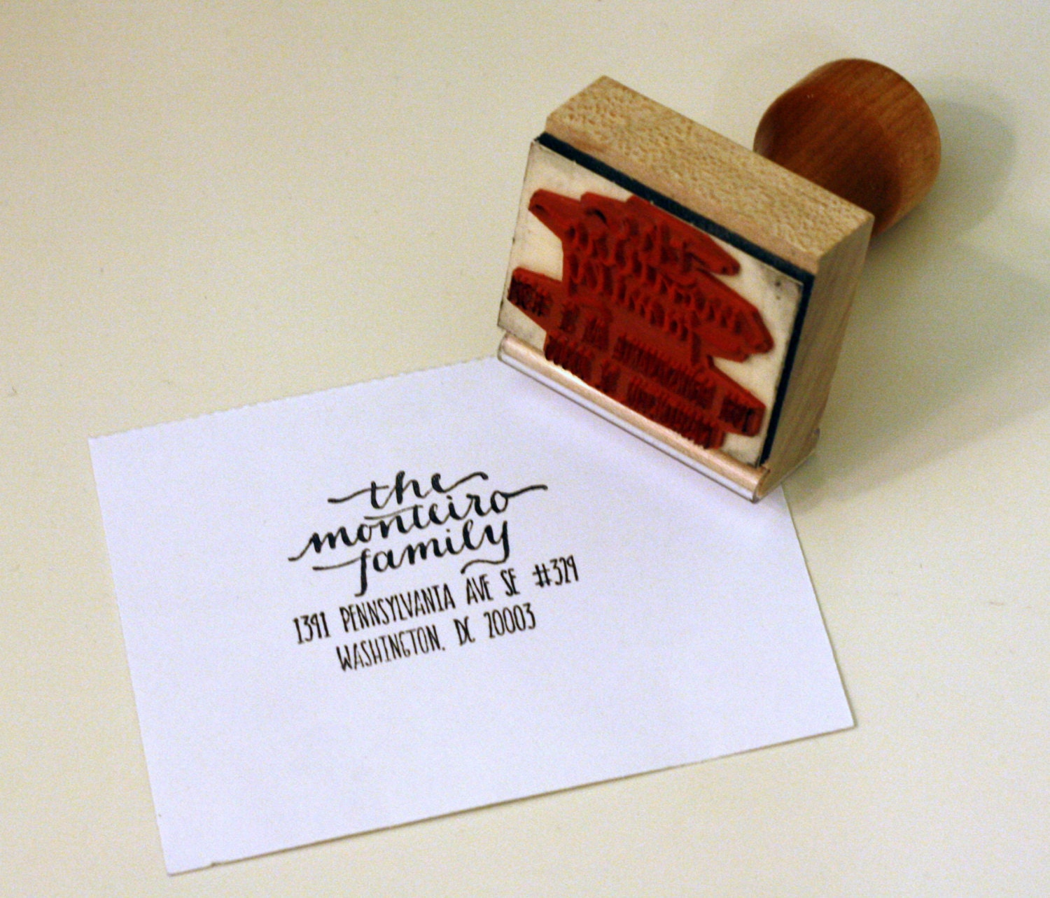 Custom Hand Calligraphy Address Stamp