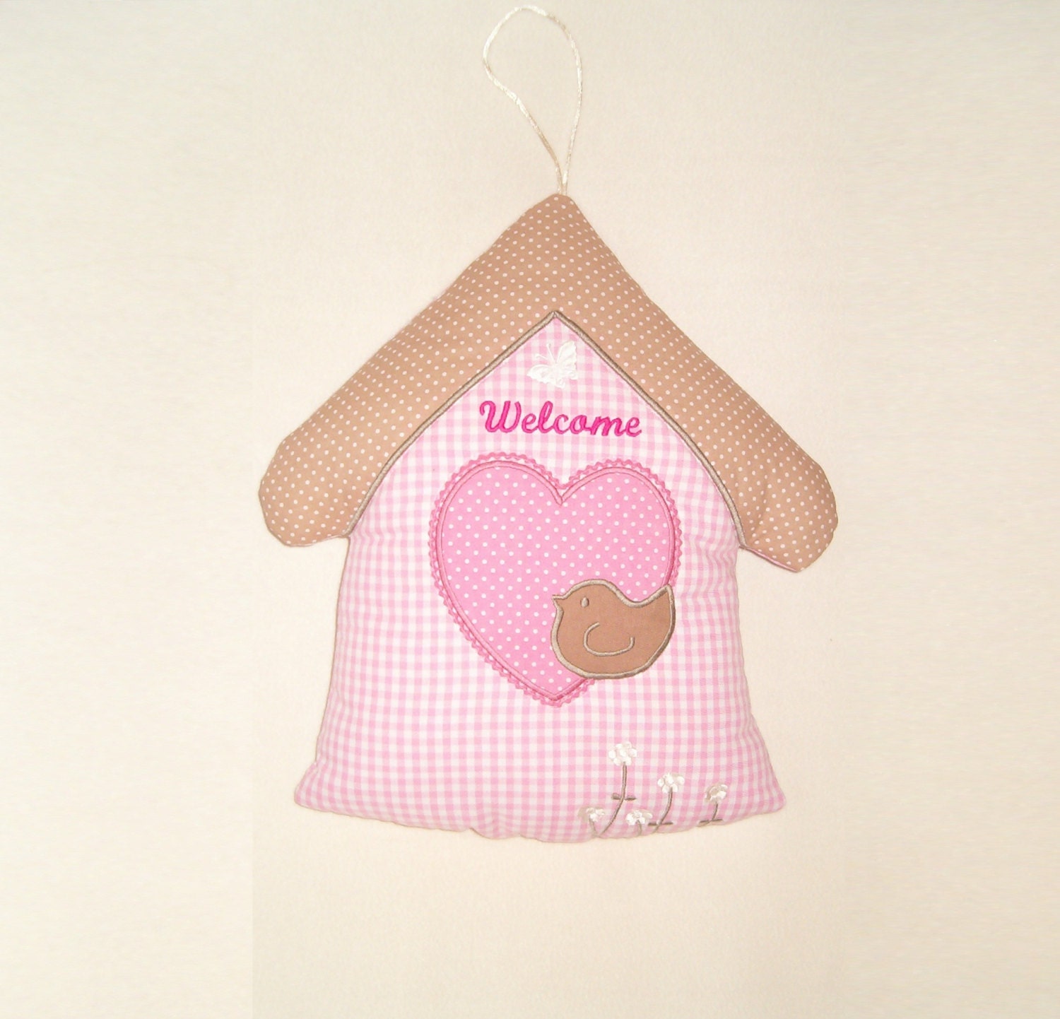 Baby Pillow, House Pillow for Girls - Room decor and soft toy for children - baby shower gift - HET