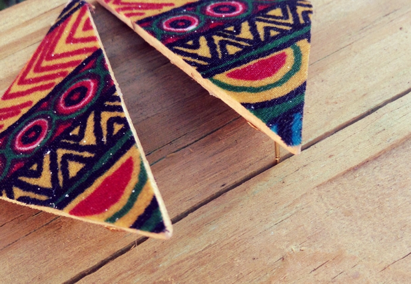 Aztec Inspired Triangle Posts