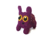 Amigurumi Flump Sculpture - Folk Needle Felted Monster Sculpture
