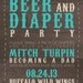 Rustic Beer & Diaper Party Invitation - Printable File