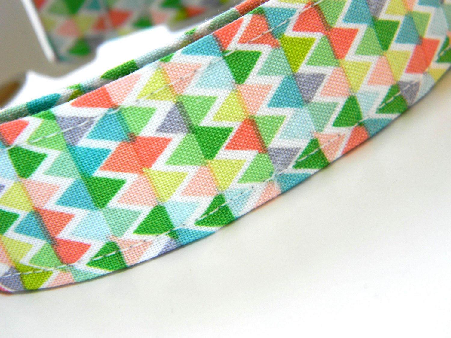 Dog Collar: Pastel Woods...  Peach, Lemon, Aqua, Mint, Pet Collar