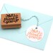 Thank you rubber stamp with cute bird