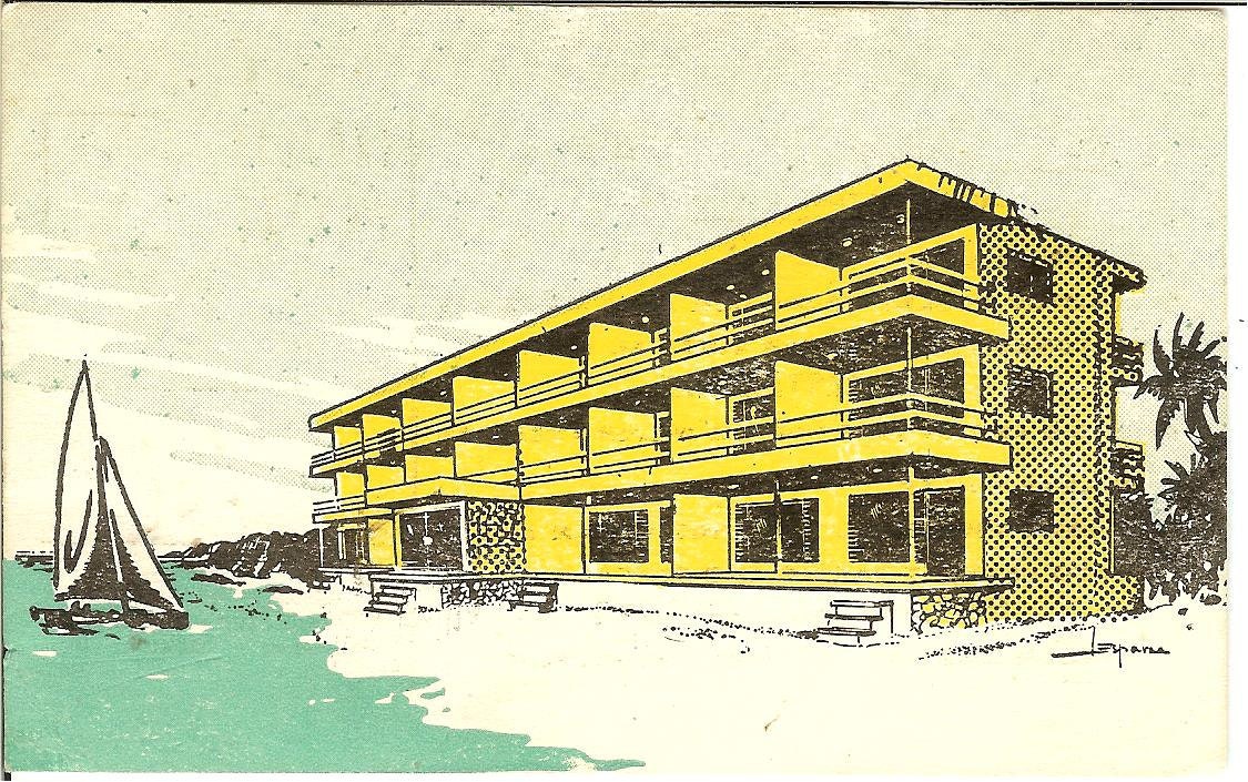 Vintage Hotel ROcas del Taribe Postcard