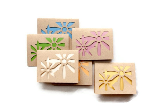 SPRING FLOWERS Card Set (set of 6)