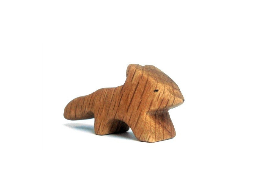 Wooden Toy Fox - Waldorf Toy - Wooden Toy Animal