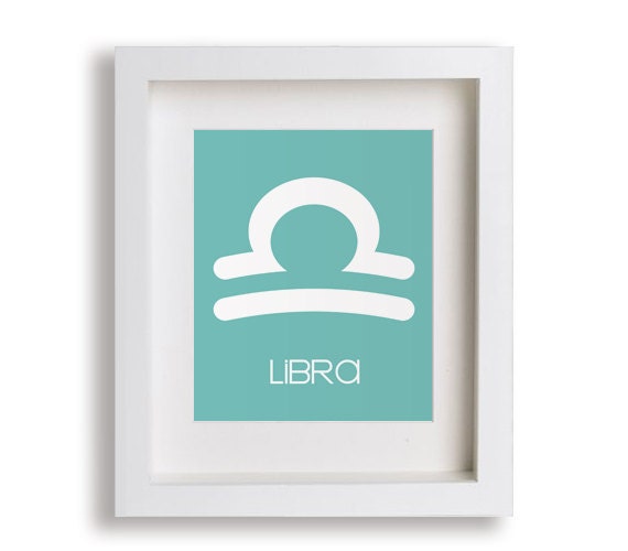 Baby's First Art Print - Libra 8x10 - Children Decor, Nursery Wall Art, Children's Wall Art, Playroom Decor, Zodiac, Astrology, Horoscope