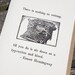 There is nothing to writing Ernest Hemingway quote - Hand-printed Letterpress Card