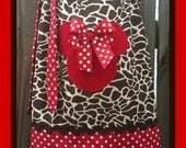 Safari Mickey Giraffe Pillowcase Dress