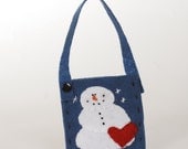 Snowman Felt Pocket Ornament