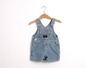 Vintage OshKosh Striped Shortalls Dungarees