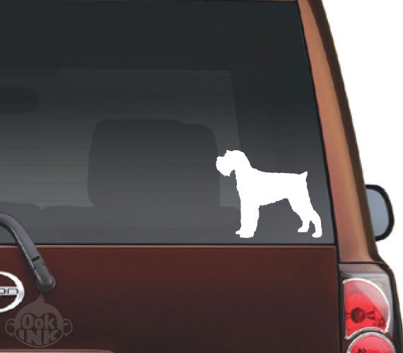 Miniature Schnauzer Dog Decal - Indoor/Outdoor Vinyl - 5" - Car - Truck - Wall - Dog Sticker - DAN12-903
