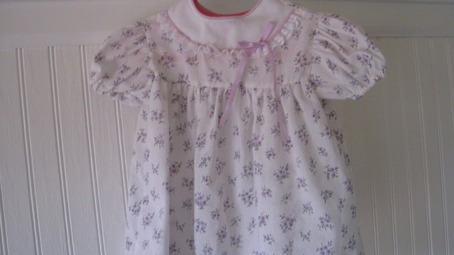 Vintage Toddle Time purple floral dress