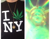 I LOVE NY hologram necklaces feat. Lady Liberty / rosary