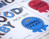 Custom Pinewood Derby Printable Places Awards: 1st, 2nd, and 3rd Places For Each Den and Overall Winners // Printable
