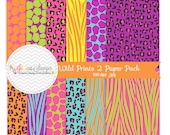 INSTANT DOWNLOAD, Animal print cute digital paper, zebra background, , for commercial use, invitations, greeting cards Il_170x135