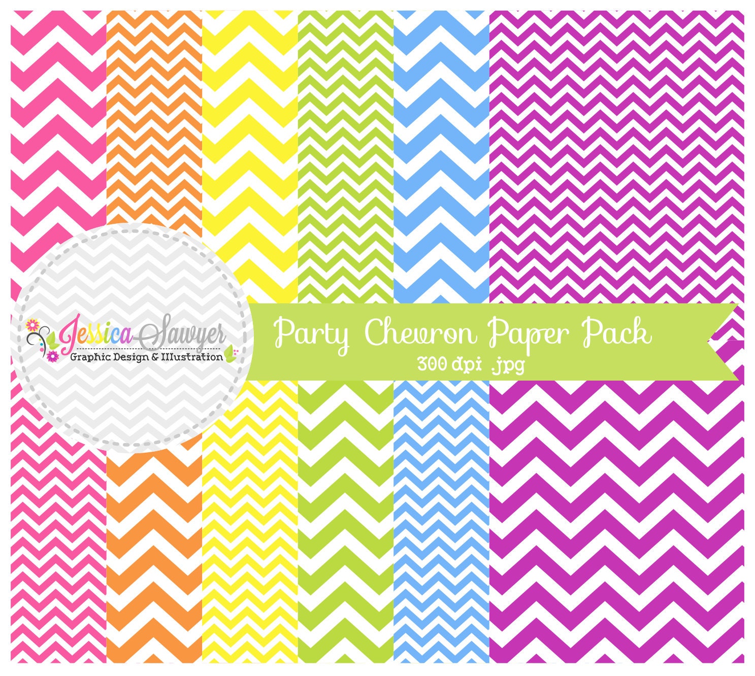 CLEARANCE - chevron digital paper pack, zig zag background, chevron printable papers for inviations, web design, scrapbook instant download Il_570xn