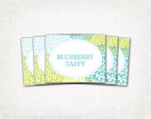 Floral Buffet Labels - Custom Colors - PRINTABLE - 8 Custom Buffet Labels, Floral Collection